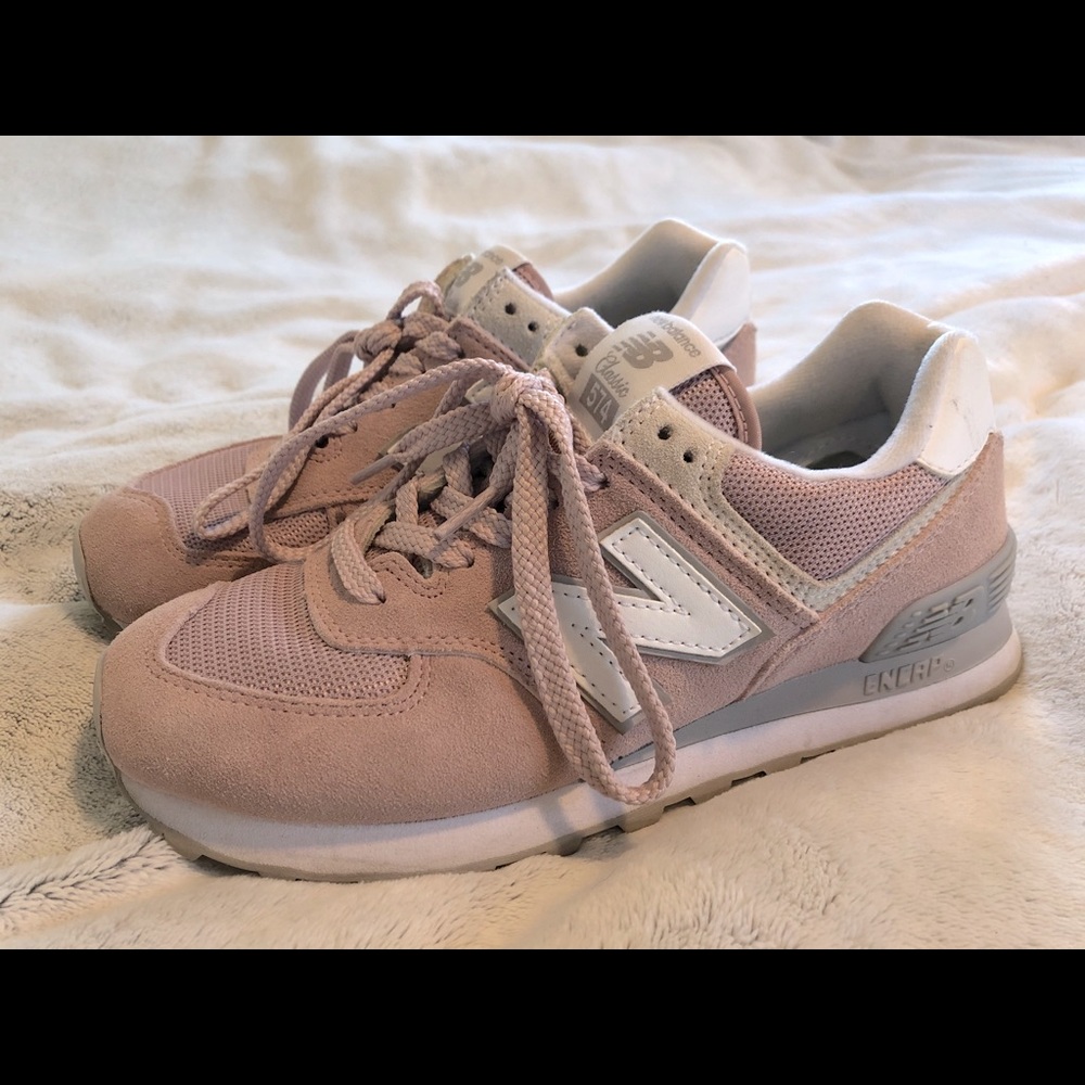 New Balance women’s 574 sneaker (6.5, rose)
